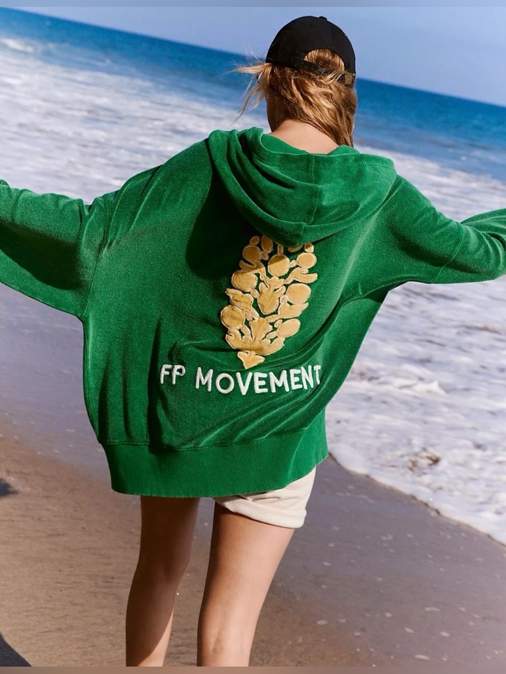 FP Movement Sprint To The Finish Terry Zip Up Hoodie🔥 NWT! Free People